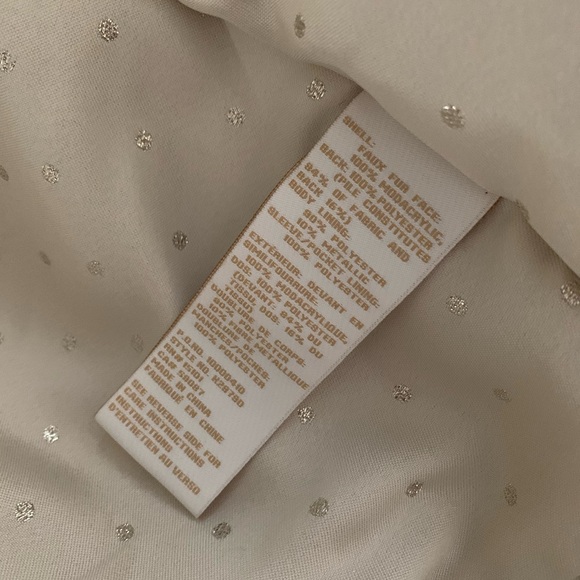 Kate Spade black fur jacket:  bow peplum-medium - Picture 7 of 14